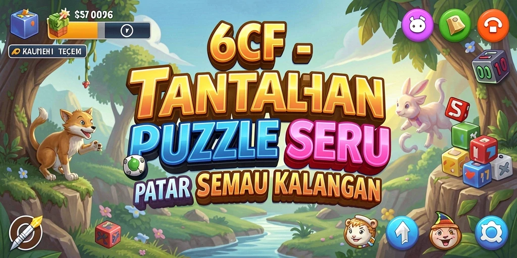 Gameplay seru 6CF yang menantang dan penuh teka-teki.