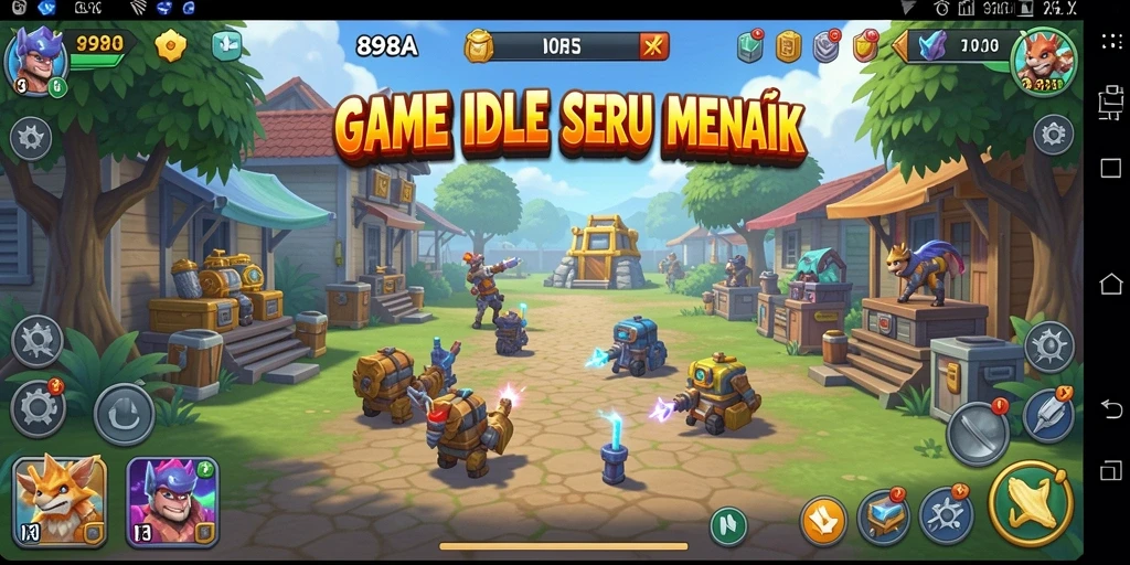 Tampilan gameplay seru dari 898A dengan karakter yang unik.