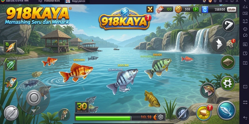 Tampilan menarik dari gameplay 918KAYA dengan suasana memancing yang nyata.