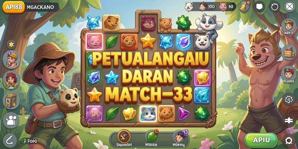 Tampilan gameplay seru dan penuh warna di API88.