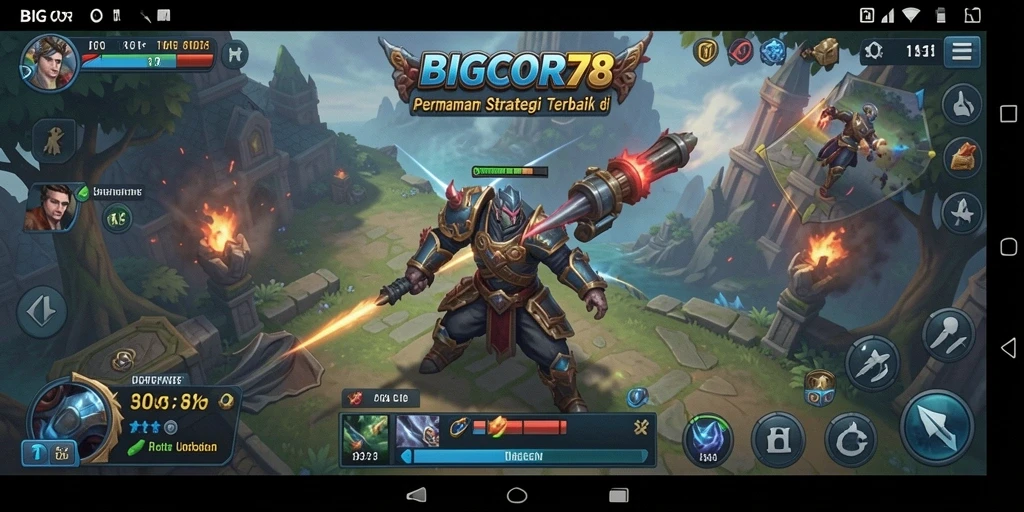 Tampilan gameplay <strong>BIGCOR78</strong> yang intens dan mendebarkan.