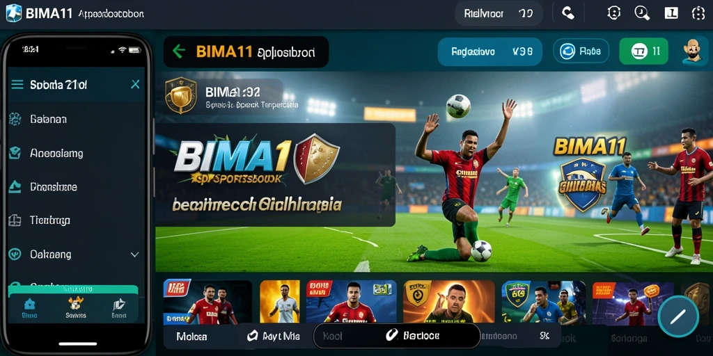 Tampilan gameplay menarik BIMA11 dengan berbagai pilihan taruhan olahraga.
