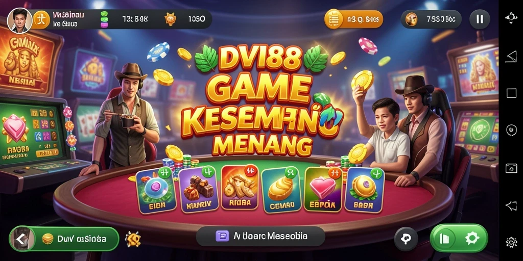 Screenshot gameplay DV188 menampilkan keseruan saat bermain Kasino.