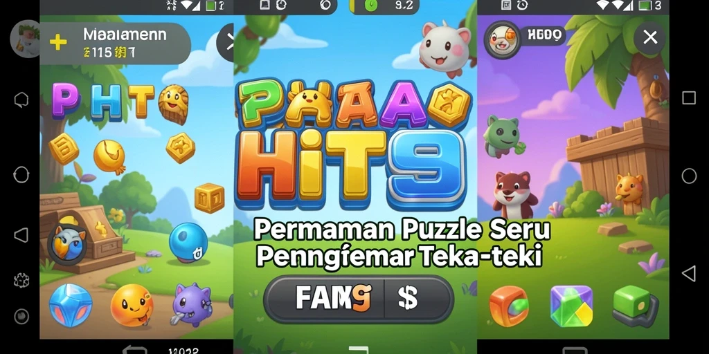 Tampilan gameplay HIT9 dengan berbagai tantangan puzzle yang menarik.