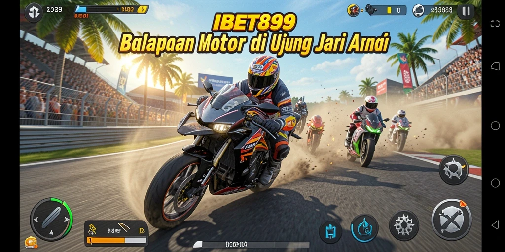 Gameplay balapan motor yang mendebarkan dan menantang di IBET899.