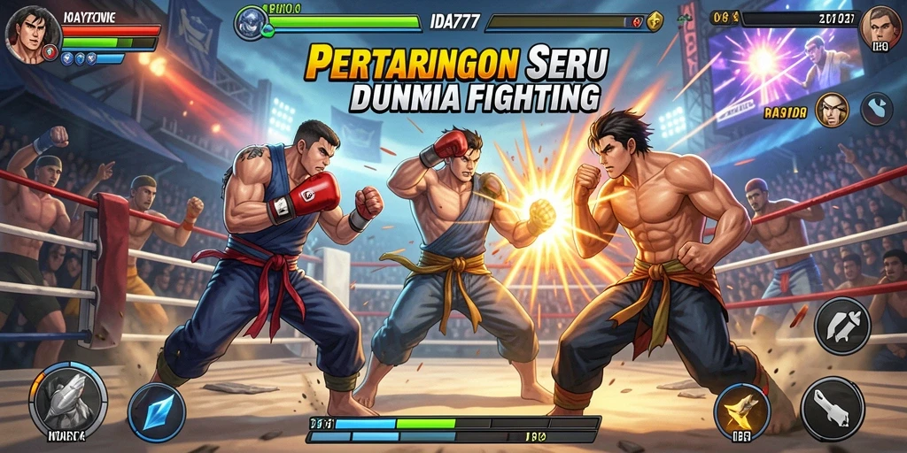 Screenshot gameplay IDA777 menunjukkan aksi pertarungan yang mendebarkan.