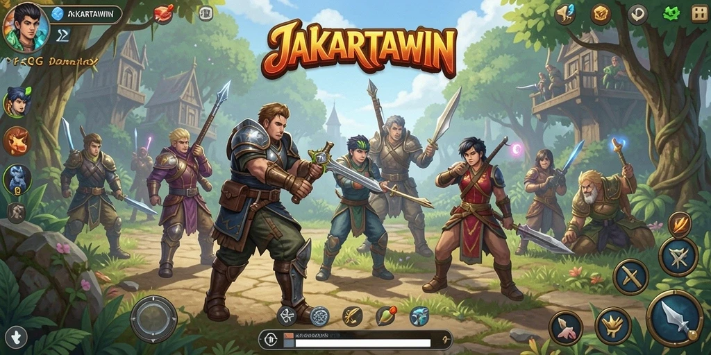 Screenshot gameplay JAKARTAWIN yang menampilkan aksi seru dalam dunia RPG.