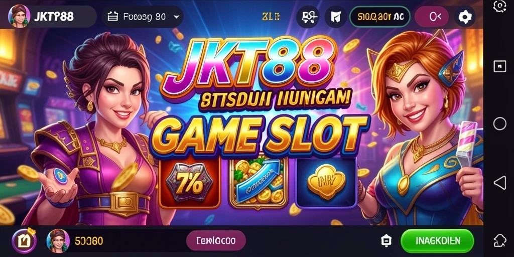 Screenshot utama JKT88 menampilkan gameplay Slot yang mengasyikkan.