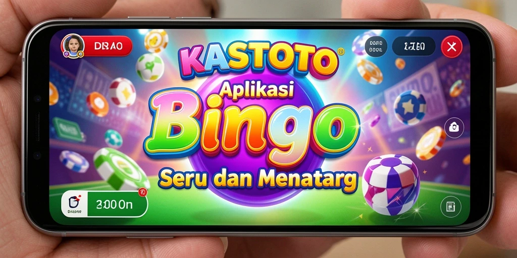 Tampilan gameplay seru di aplikasi KASTOTO Bingo.