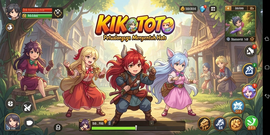 Screenshot KIKOTOTO menunjukkan aksi seru dalam dunia anime.