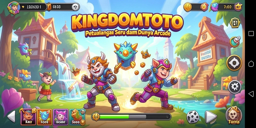 Tangkapan layar utama gameplay yang penuh aksi dari KINGDOMTOTO.