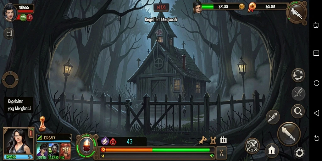 Screenshot utama NK666 menampilkan aksi mendebarkan di dunia Horror.
