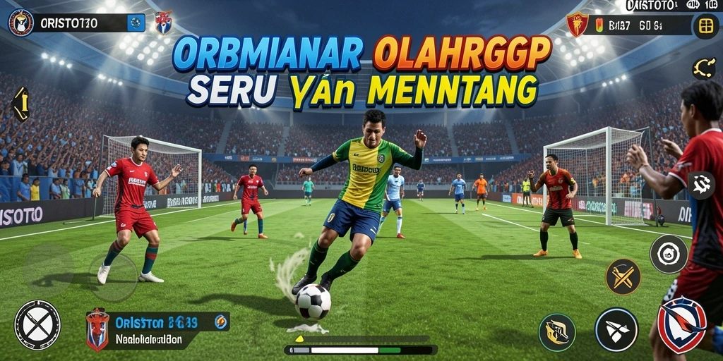 Tangkapan layar utama ORISTOTO menampilkan gameplay olahraga yang seru.