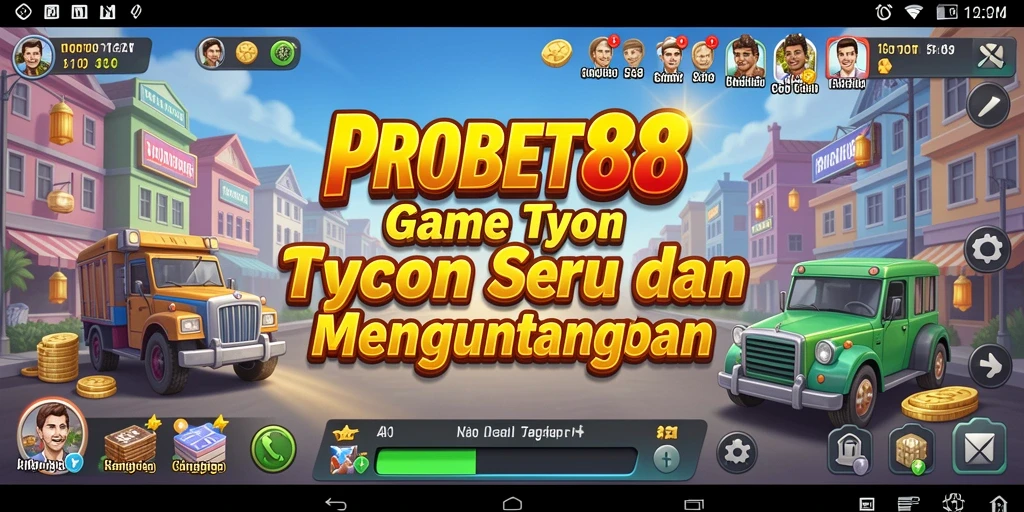 Tampilan gameplay seru dalam PROBET88 yang menantang strategi bisnis Anda.