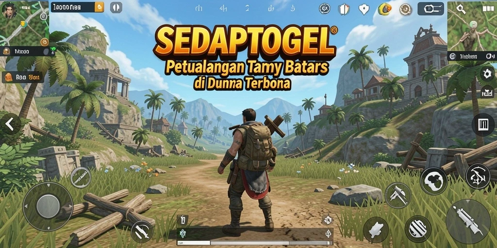 Gameplay <strong>SEDAPTOGEL</strong> yang menampilkan petualangan seru di dunia terbuka.