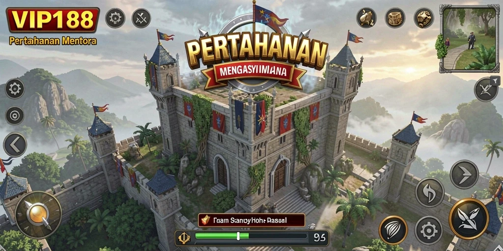 Tampilan gameplay menarik dari VIP188 di Tower Defense.