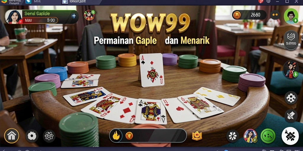 Tampilan gameplay Gaple yang seru dan interaktif.